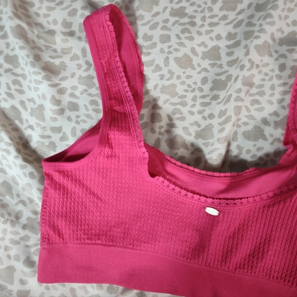 Jessica Simpson Red Pink Bralette Large